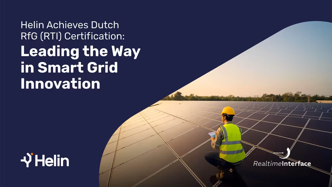 Helin RfG certification announcement